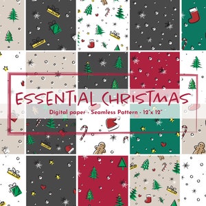 Essential Christmas 12" x 12" Digital Paper