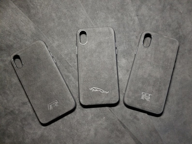 Alcantara Phone Case Iphone 14 Custom Car Logo Audi BMW Etsy Israel