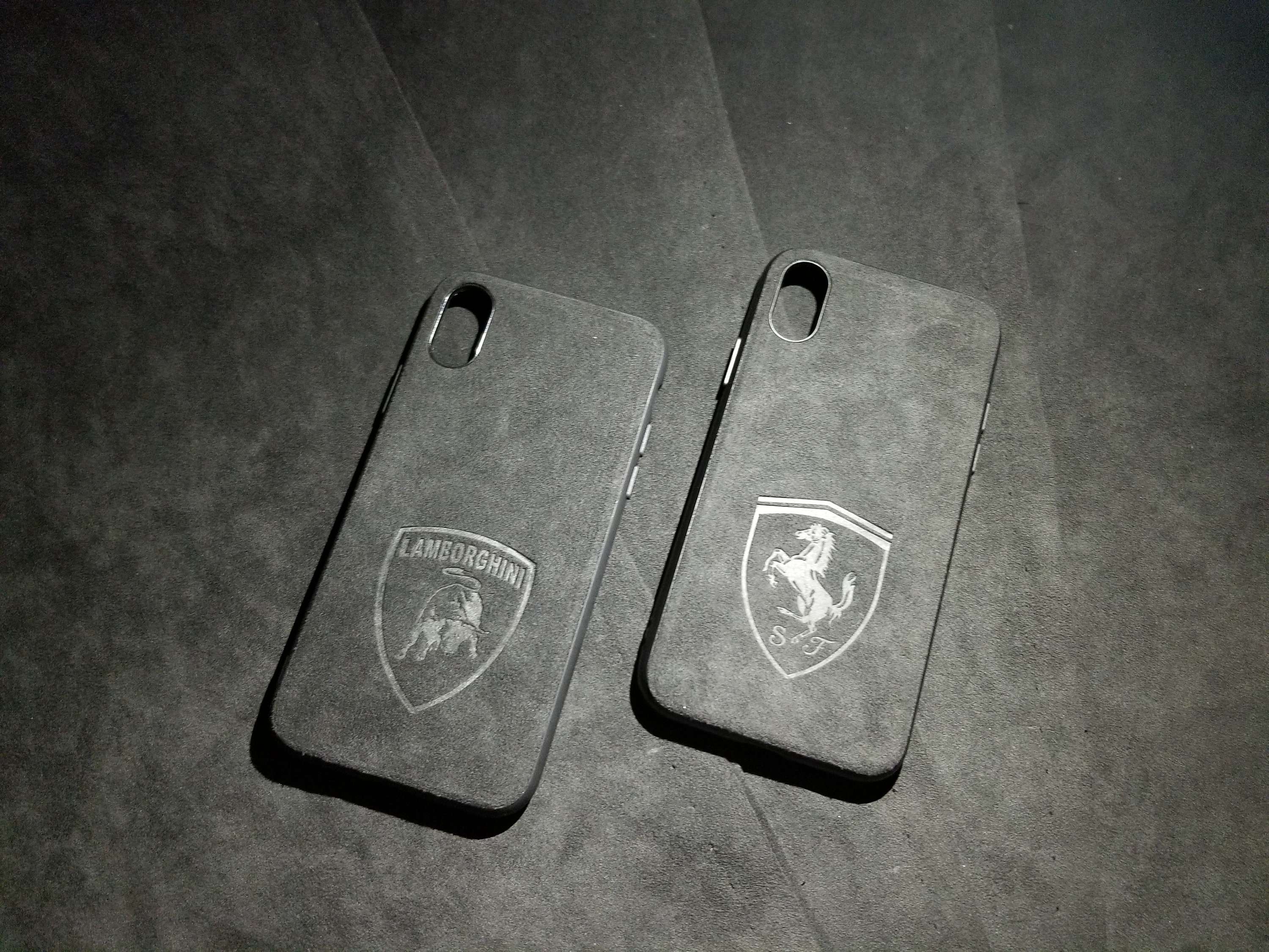 Alcantara Phone Case Iphone 14 Custom Car Logo Audi BMW Etsy