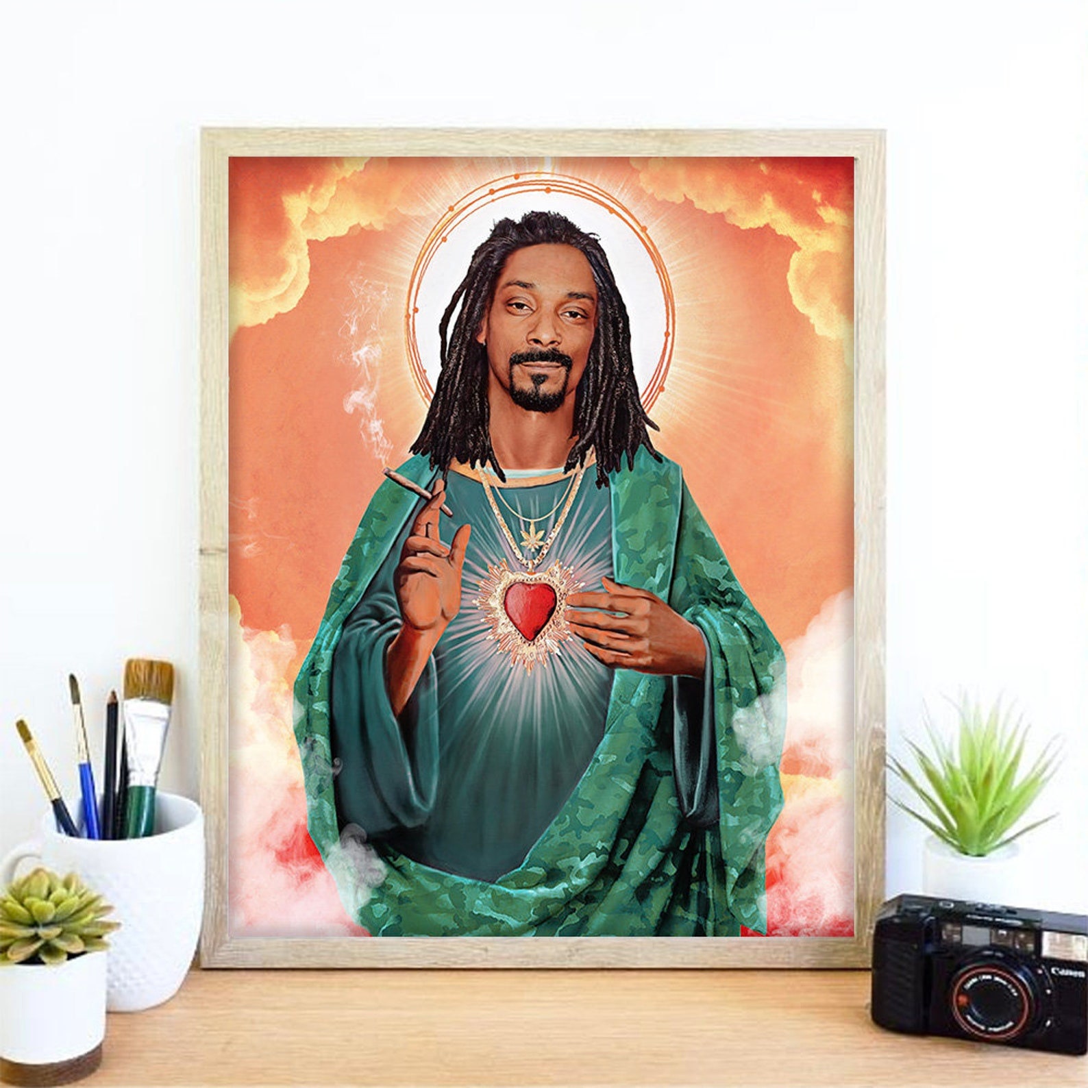 Funny Rap Art Print Cool Music Poster Celebrity Saint Cool - Etsy Norway