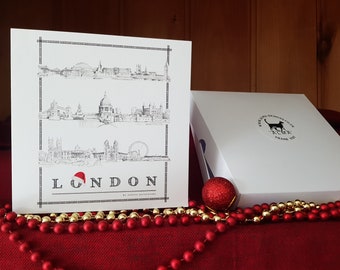 Pack of 10 London Christmas Cards