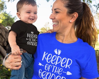 Keeper of the Gender Shirt – Gender Reveal T-Shirt –  Baby Announcement - Gender Reveal Party Tee – Gender Reveal Ideas – Gender Reveal Gift