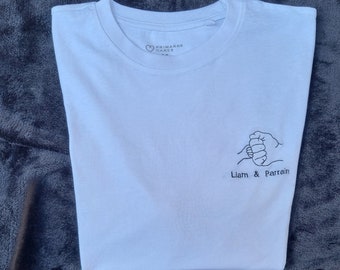 T-shirt brodé personnalisé "Parrain" | Cadeau parrain