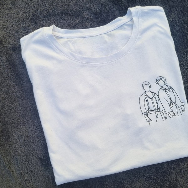 Damon & Stefan Salvatore embroidered t-shirt