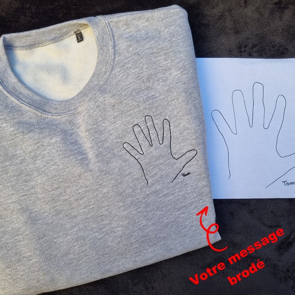 Pull brodé personnalisé - Etsy France