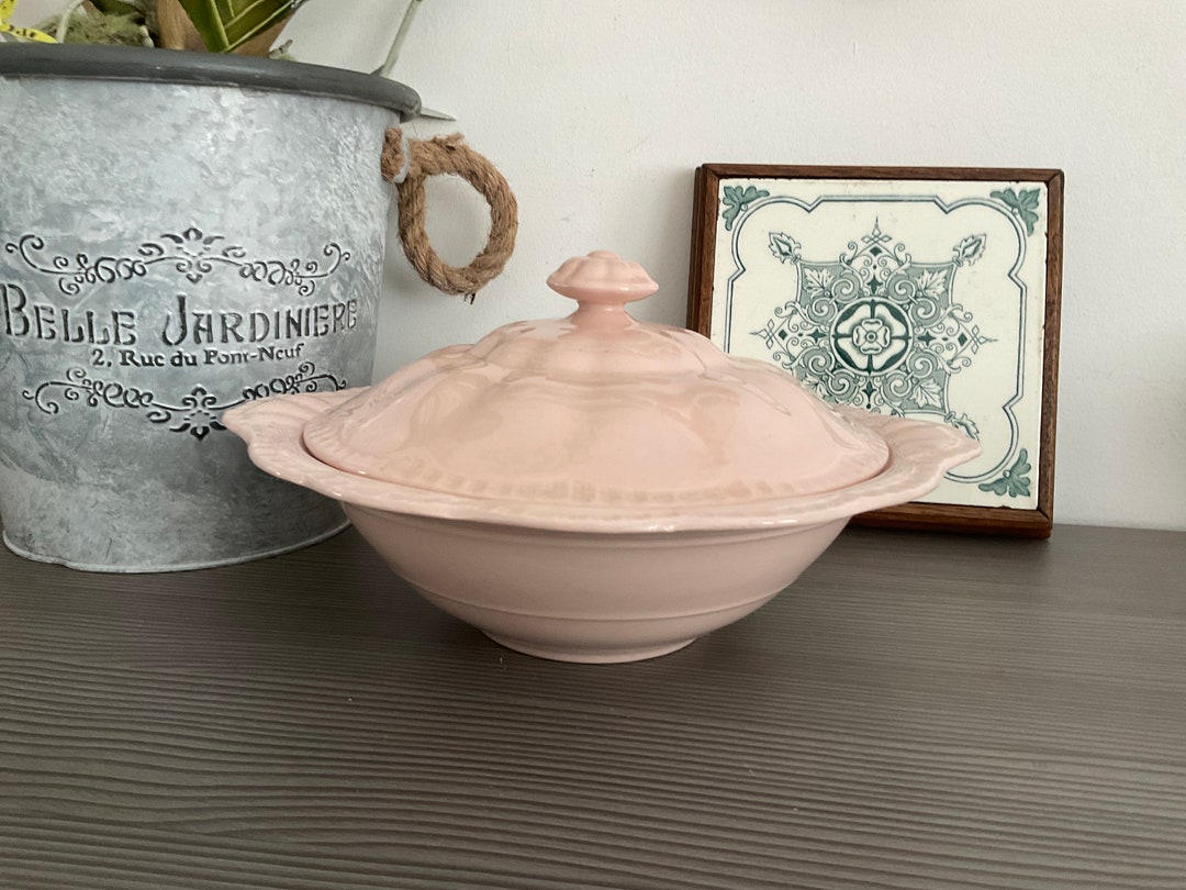 Vintage J&G Meakin ROSA Pastel Pink Tureen Pretty War Time - Etsy Australia