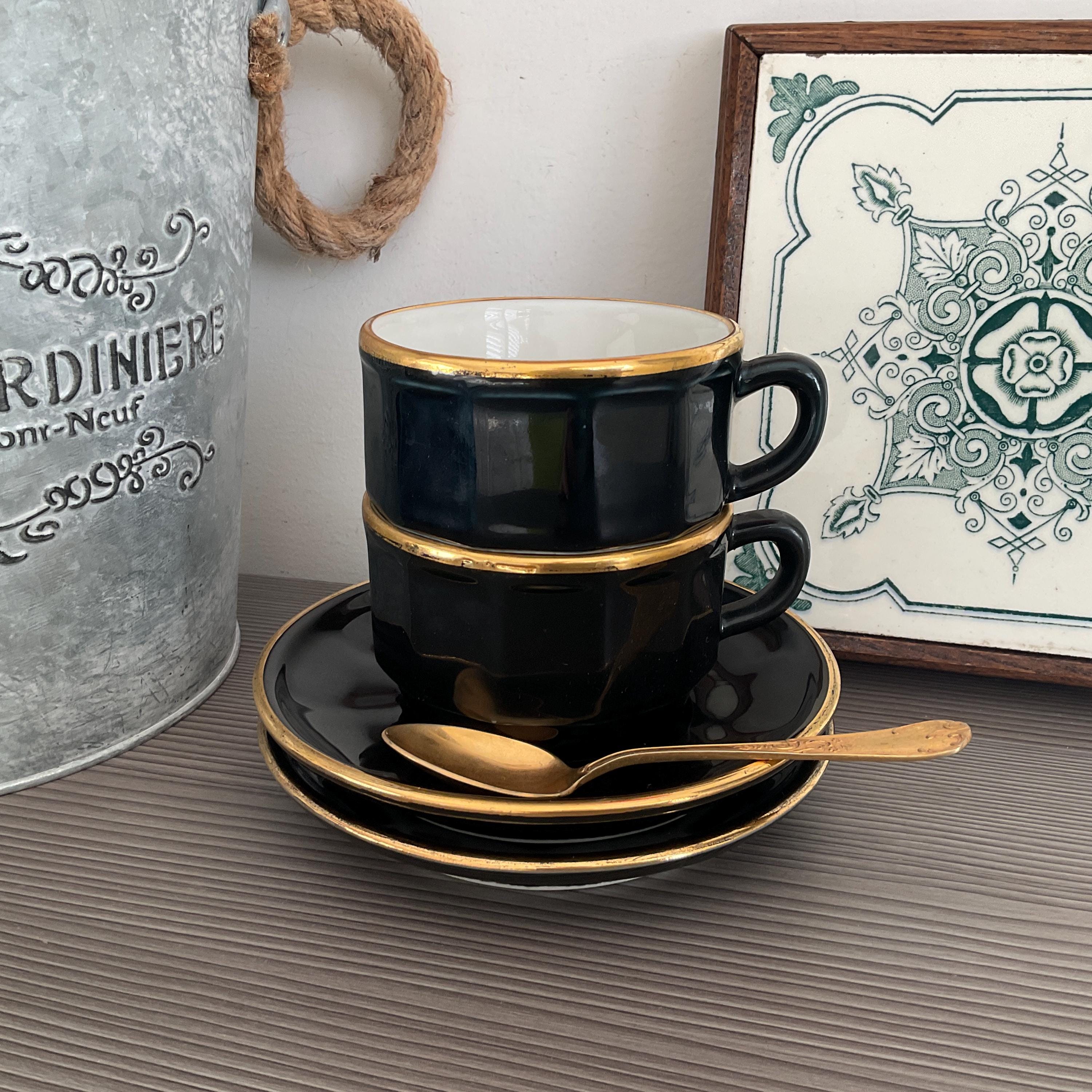 Tasse à Café APILCO Décor Bicentenaire Révolution - Céramique Blanche - Occasion En Bon état