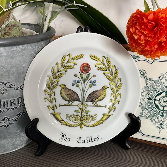 Rare ! Porcelaine D'auteuil 'chambord' 7.5” Plates, Collectable