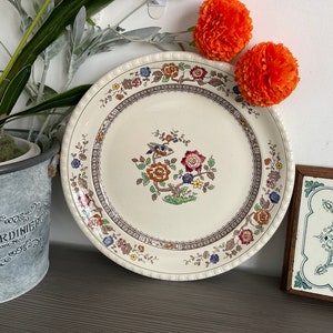 Vintage Huge Villeroy and Boch French serving Plate, ‘Nanking’ pattern, Hand painted,