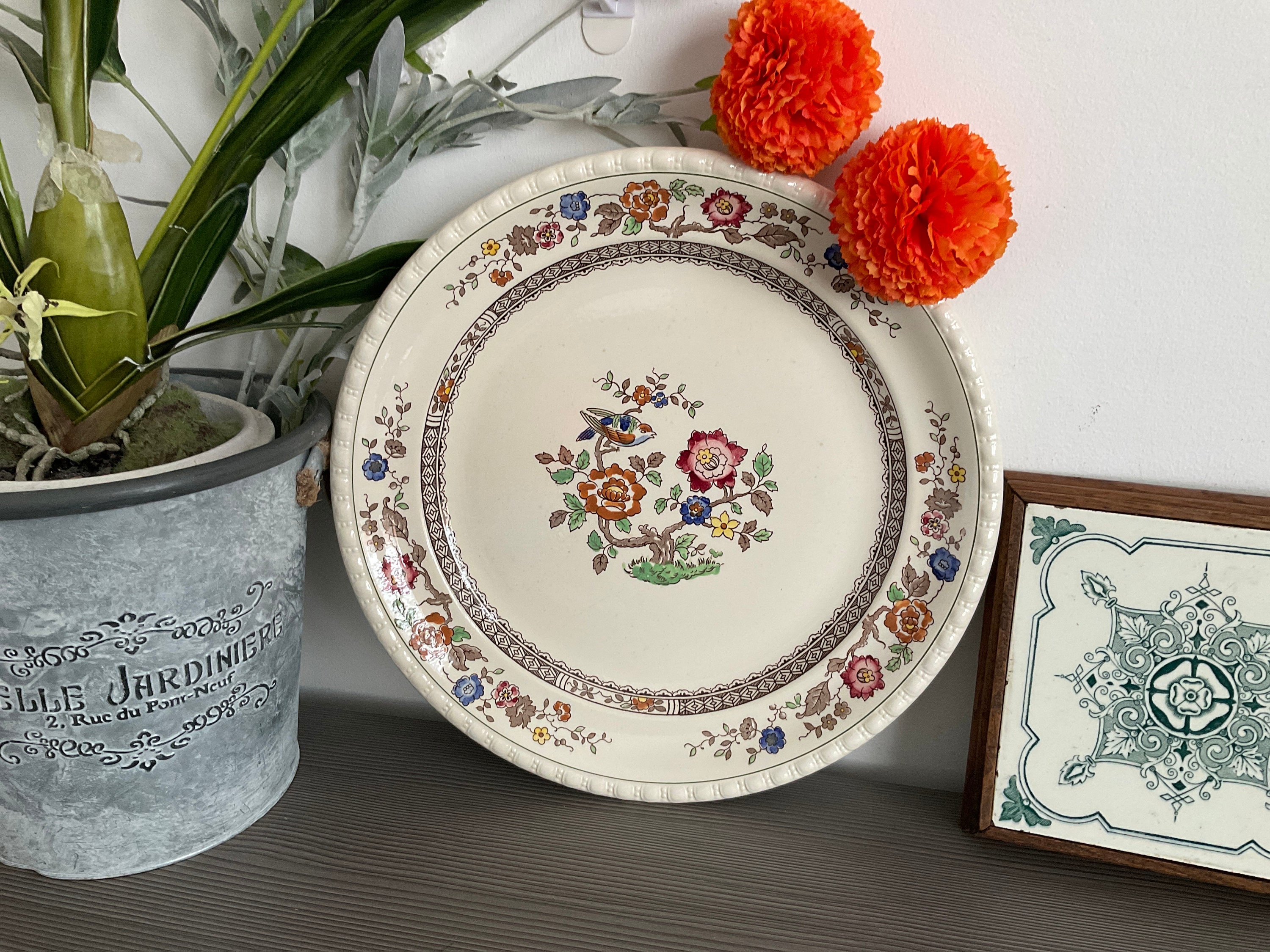 Vintage Huge Villeroy and Boch French Serving Plate, 'nanking