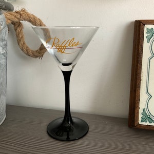 Luminarc Raffles Cocktail Glass: French Black Stem Barware