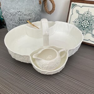 Wedgwood Countryware Erdbeerkorb und Sahnekännchen, Embossed Bone China Bild 5