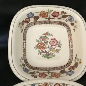 Villeroy and Boch Square Serving Bowl, ‘Nanking’ Pattern, Hand Painted, German Porcelain