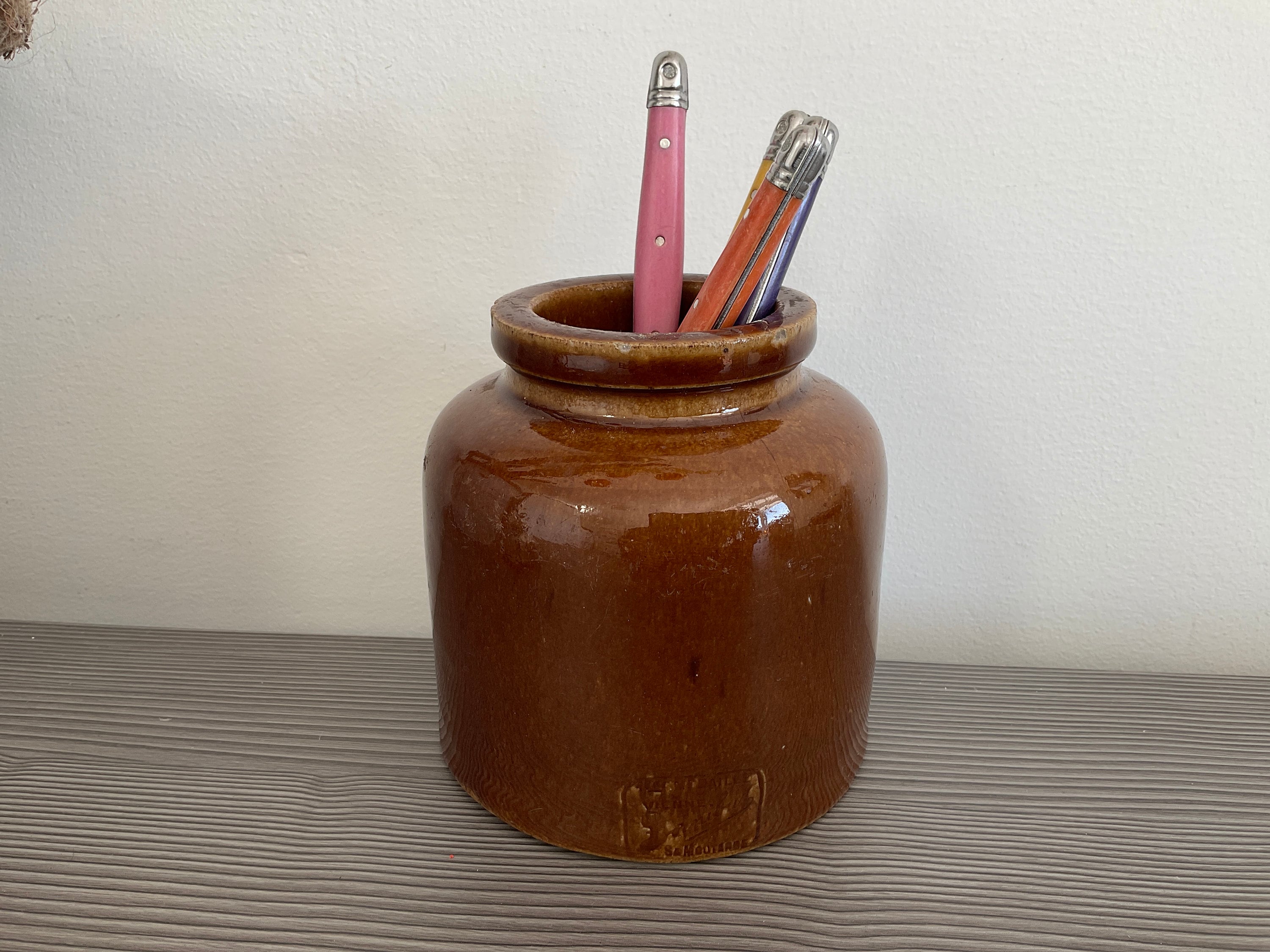 Mustard pot 花柄のマスタードポット　ディジョン　DIJON Dijon mustard pot - Etsy 日本