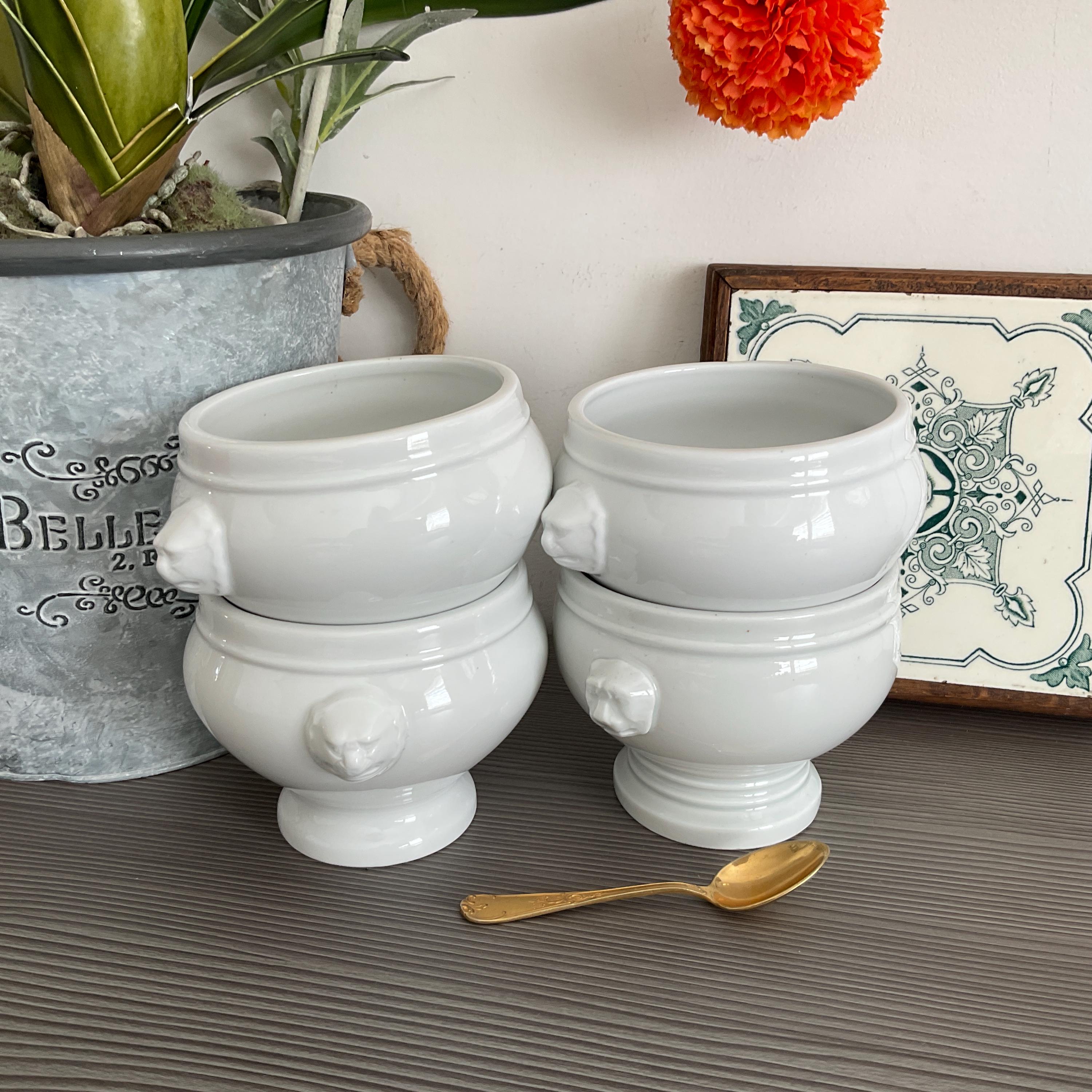 ヴィンテージ PILLIVUYT ライオンヘッド スープボウル - フレンチ