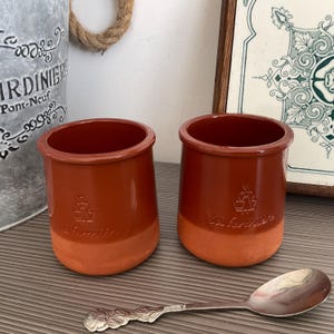 La Fermiere Terracotta Yogurt Pots: Limited Edition Milk Maid French Custard