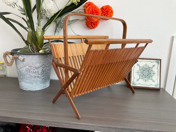 ミッドセンチュリー マガジンラック／マガジンホルダー