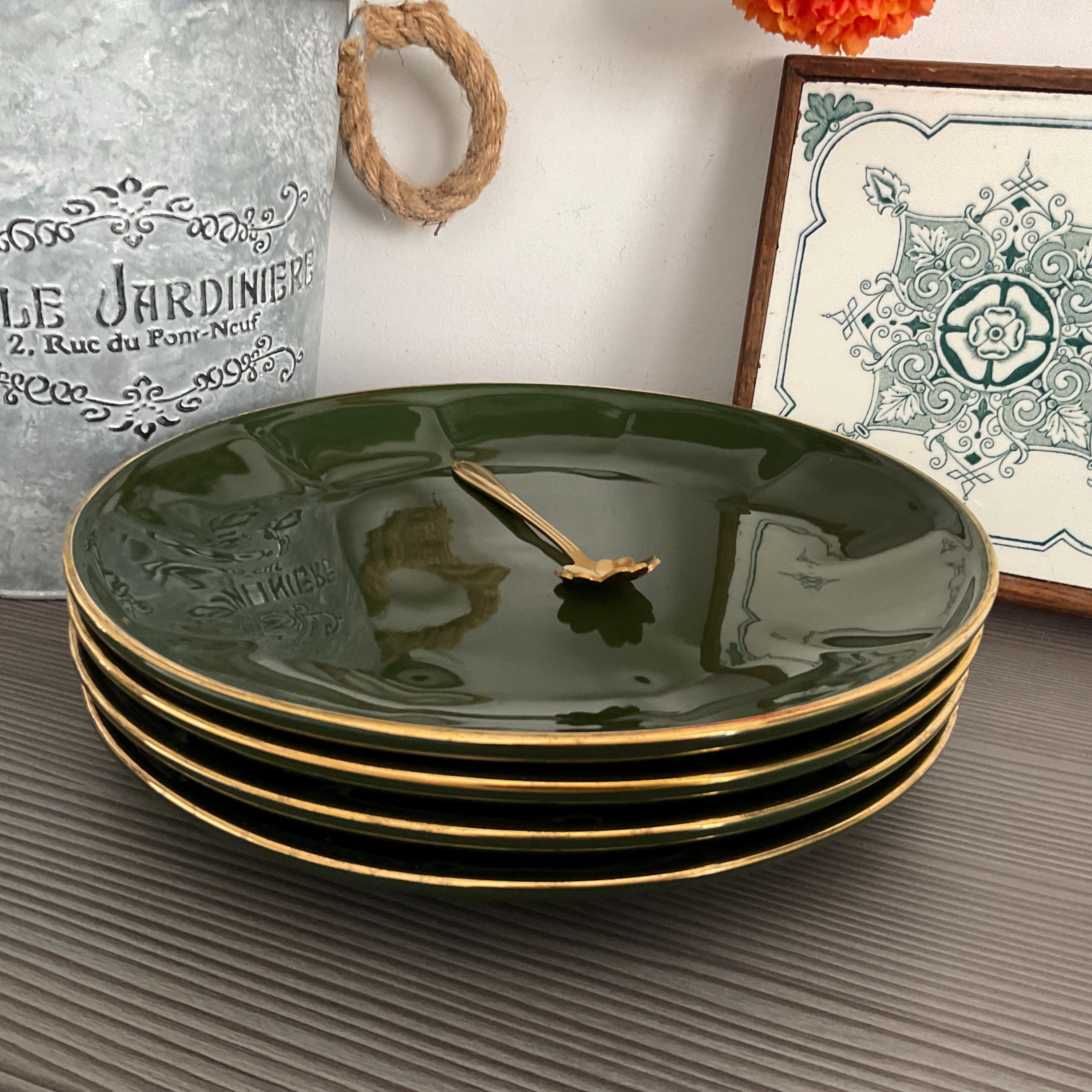 Vintage french bistro plates - Etsy 日本