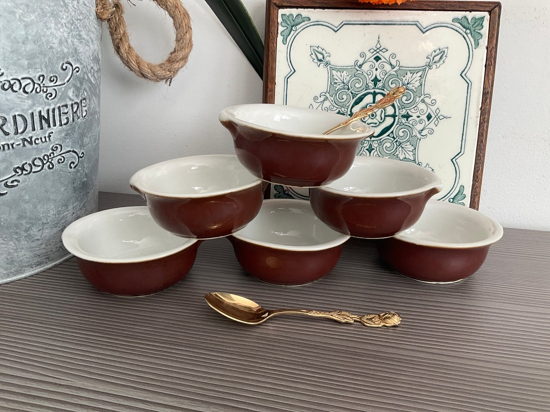 6 APILCO France Small Sauce Dishes Ramekins Butter Pat Etsy