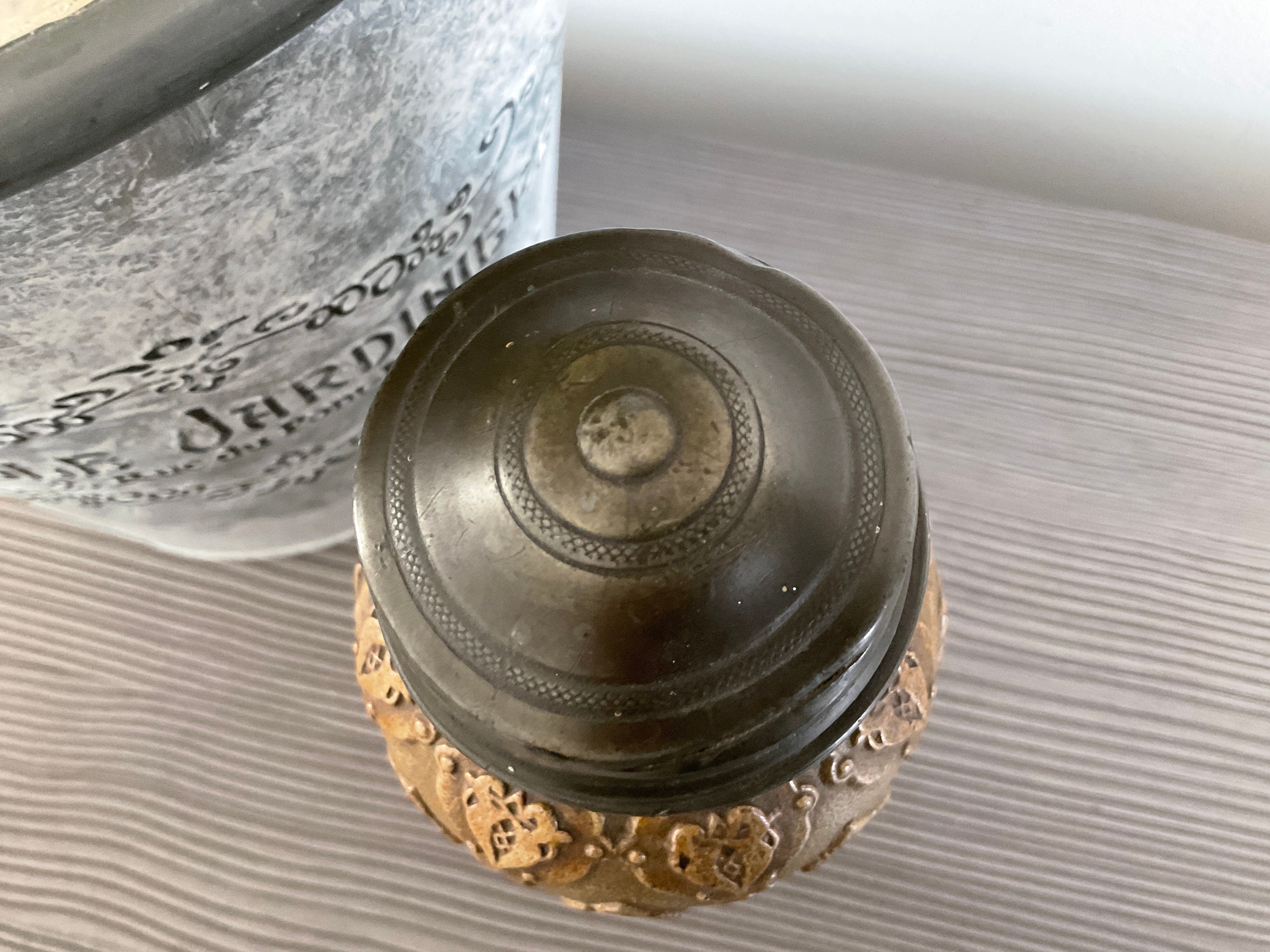 Buy Antique Snuff Bottle/small Beauvais Pottery Snuff Jar/salt Glazed  Stoneware Snuff Jar/tobacciana/collectible Snuff Container/tobacco Jar  Online in India 