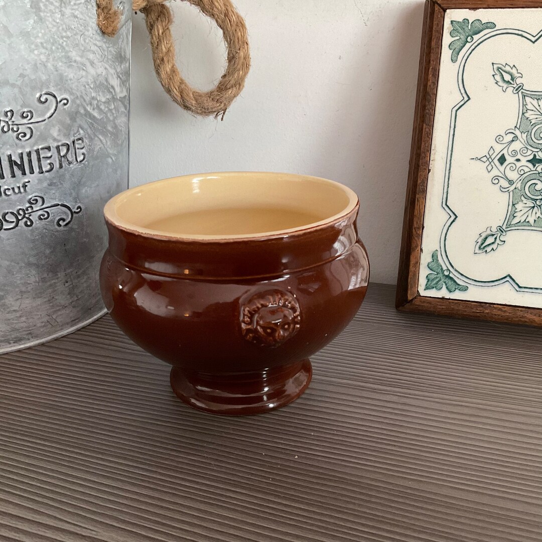 Vintage EMILE HENRY Lion Head Soup Bowls Traditional French Etsy