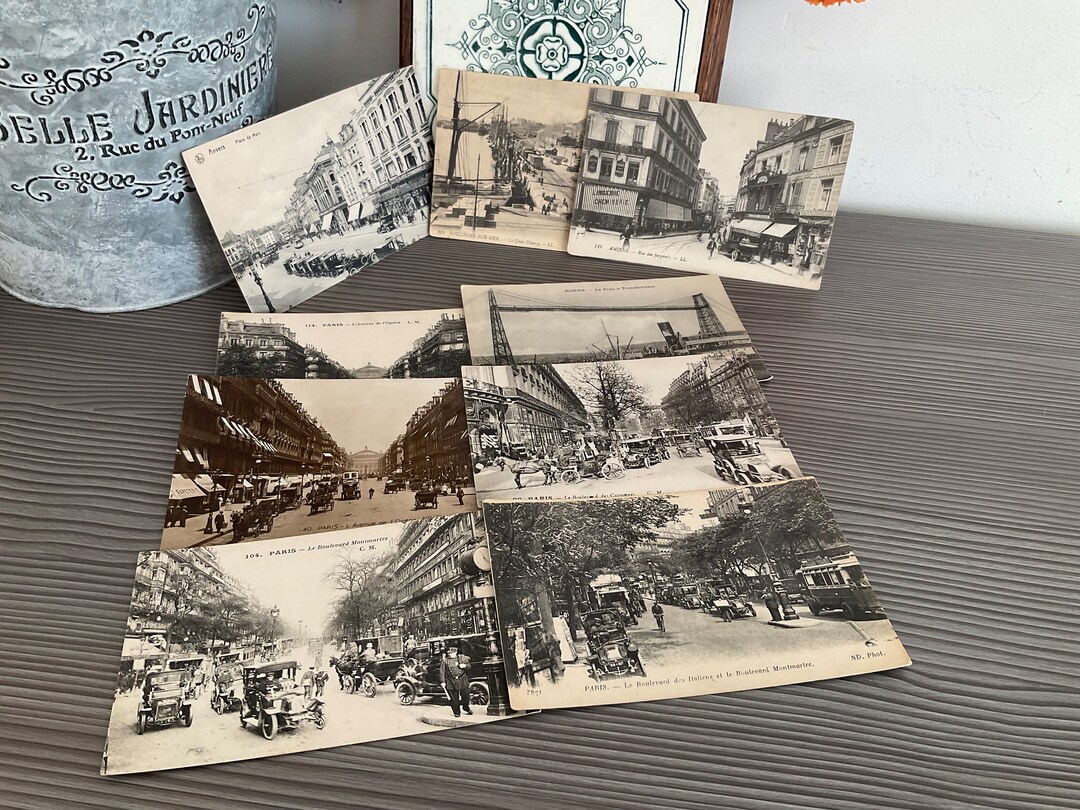 ◆フランスアンティーク｜ポストカード集、白黒写真風景、ハガキ、古い、まとめ売り ◇フランスアンティーク｜ポストカード集、白黒写真風景、ハガキ