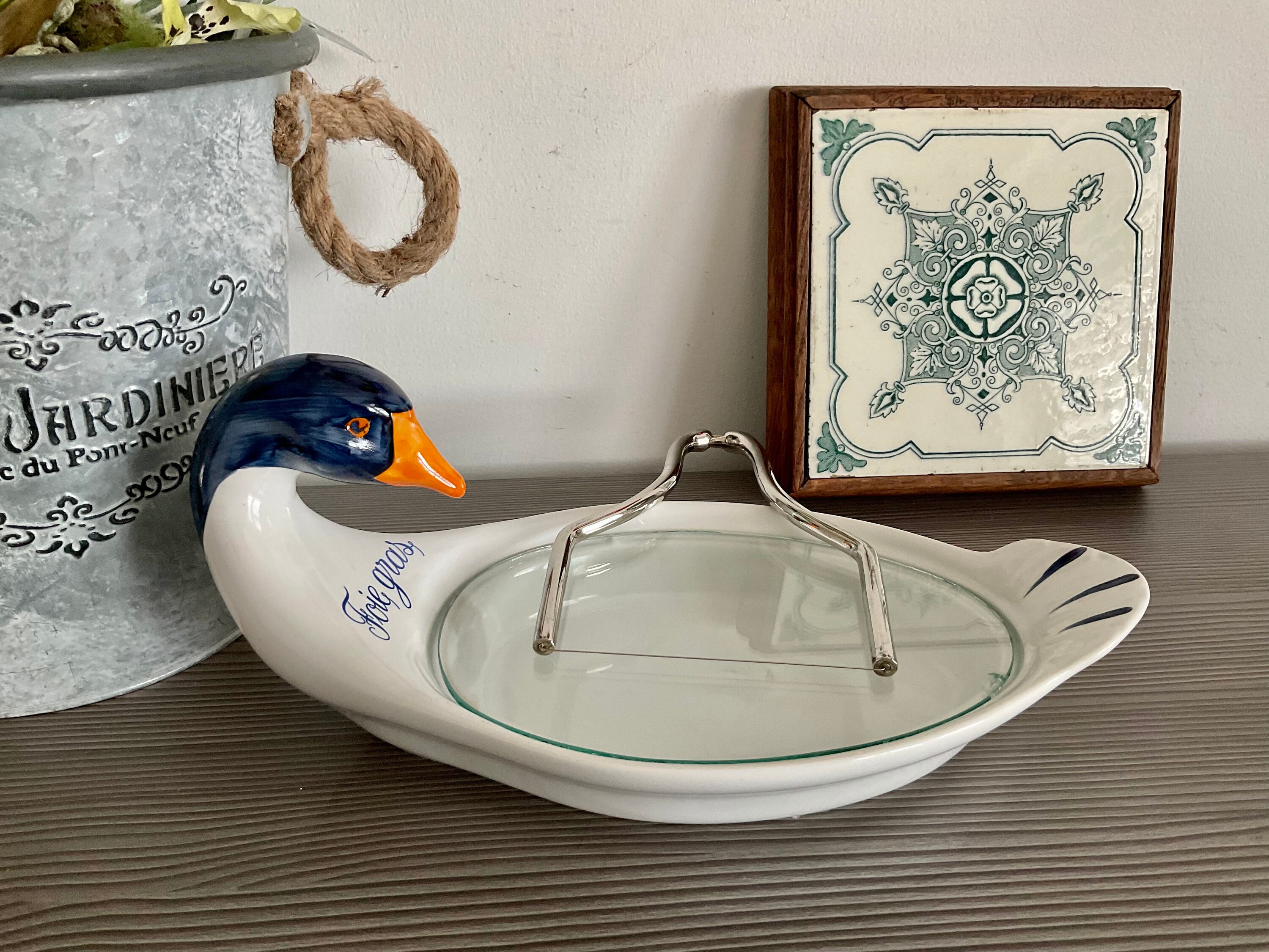 Vintage French REVOL Foie Gras Serving Dish and Cutter Etsy