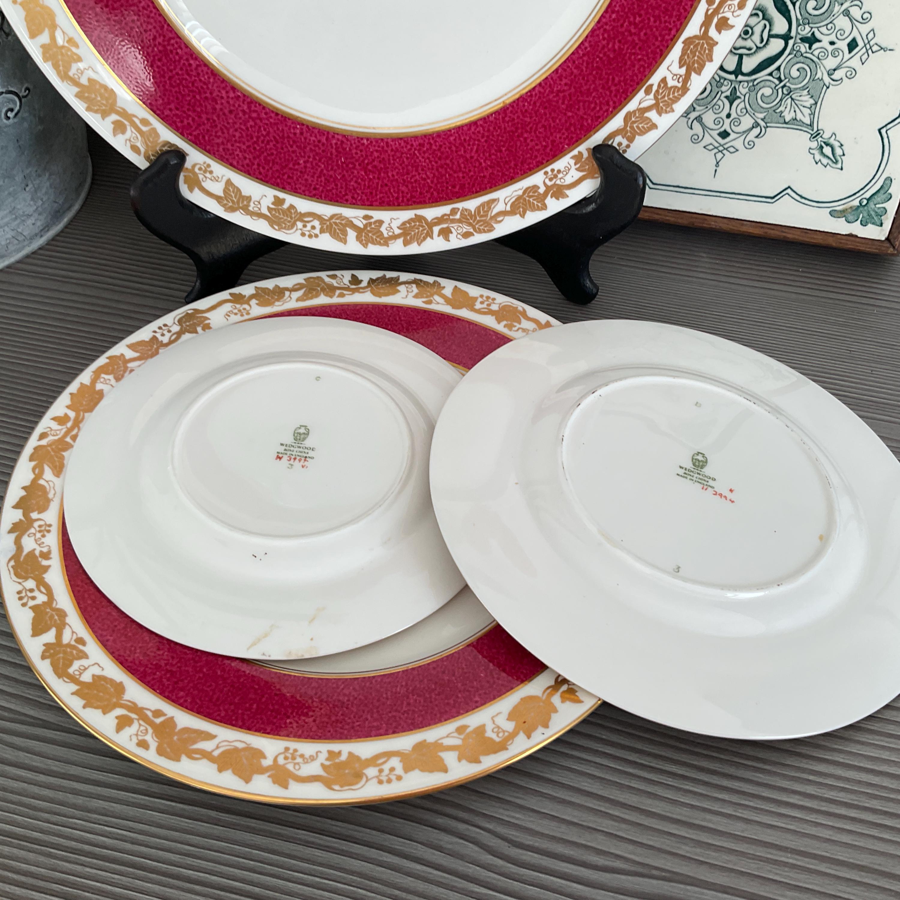 Ruby Plate Wedgwood Whitehall Powder Ruby Plates, Model W3994, Various Sizes - Etsy