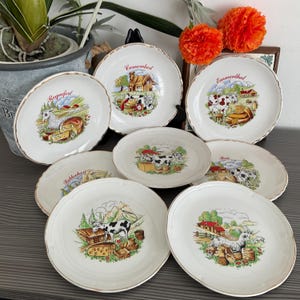 8 x French Cheese Plates, Charcuterie Cheese Servers, French Fromages Plates