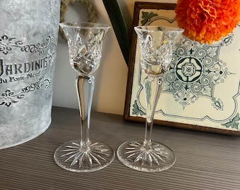 Vintage Waterford Kristall Kerzenständer: Paar Nocturne