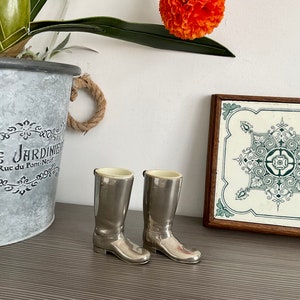 Super Pair Silver Plated ‘RIDING BOOTS’ Drinks Measure, I/2oz and 1oz Spirit Measure, Vintage Barware,