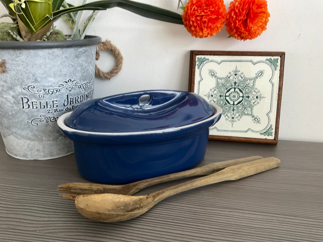 Blue EMILE HENRY Covered Casserole Bourguignon Dish Etsy