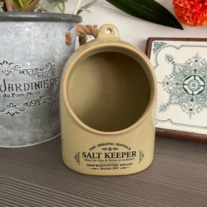 HENRY WATSON Salt Keeper Pistachio Glaze, Kitchen Storage, Pottery Pot