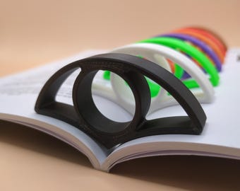 Thumb Page Holder, Page Spreader, Book Holder, 3D Printed, Various Colours