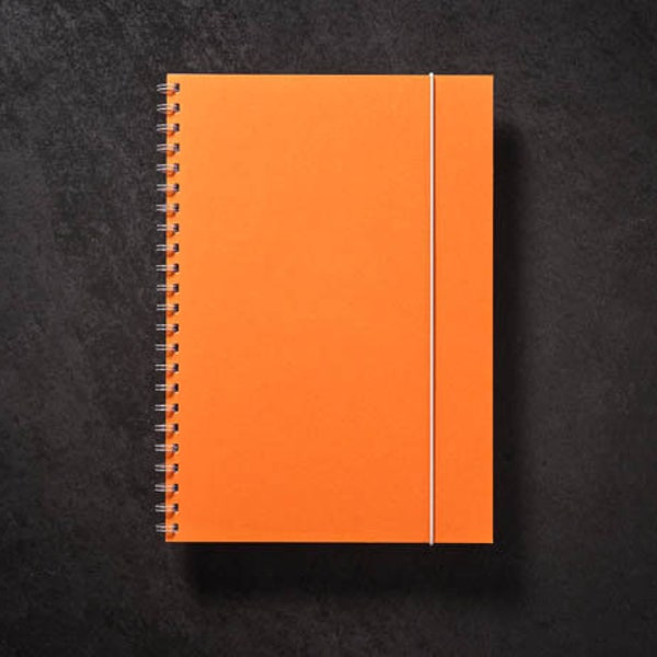 Ringbuch A4 in orange, Spiralbuch, Organizer,  aus innovativem, zertifiziertem Ökopapier