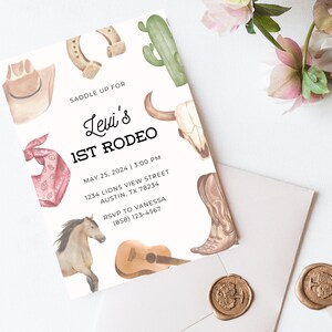 Rodeo Theme Birthday Invitation | Customizable | Printable