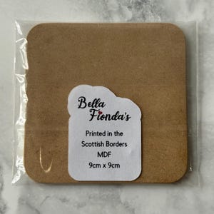 Funny Sarcastic MDF Coaster: Facial Expressions Quote - Novelty Gift image 3