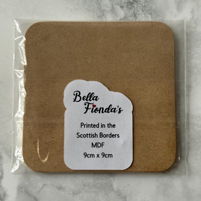 Funny Sarcastic MDF Coaster: Facial Expressions Quote - Novelty Gift image 3