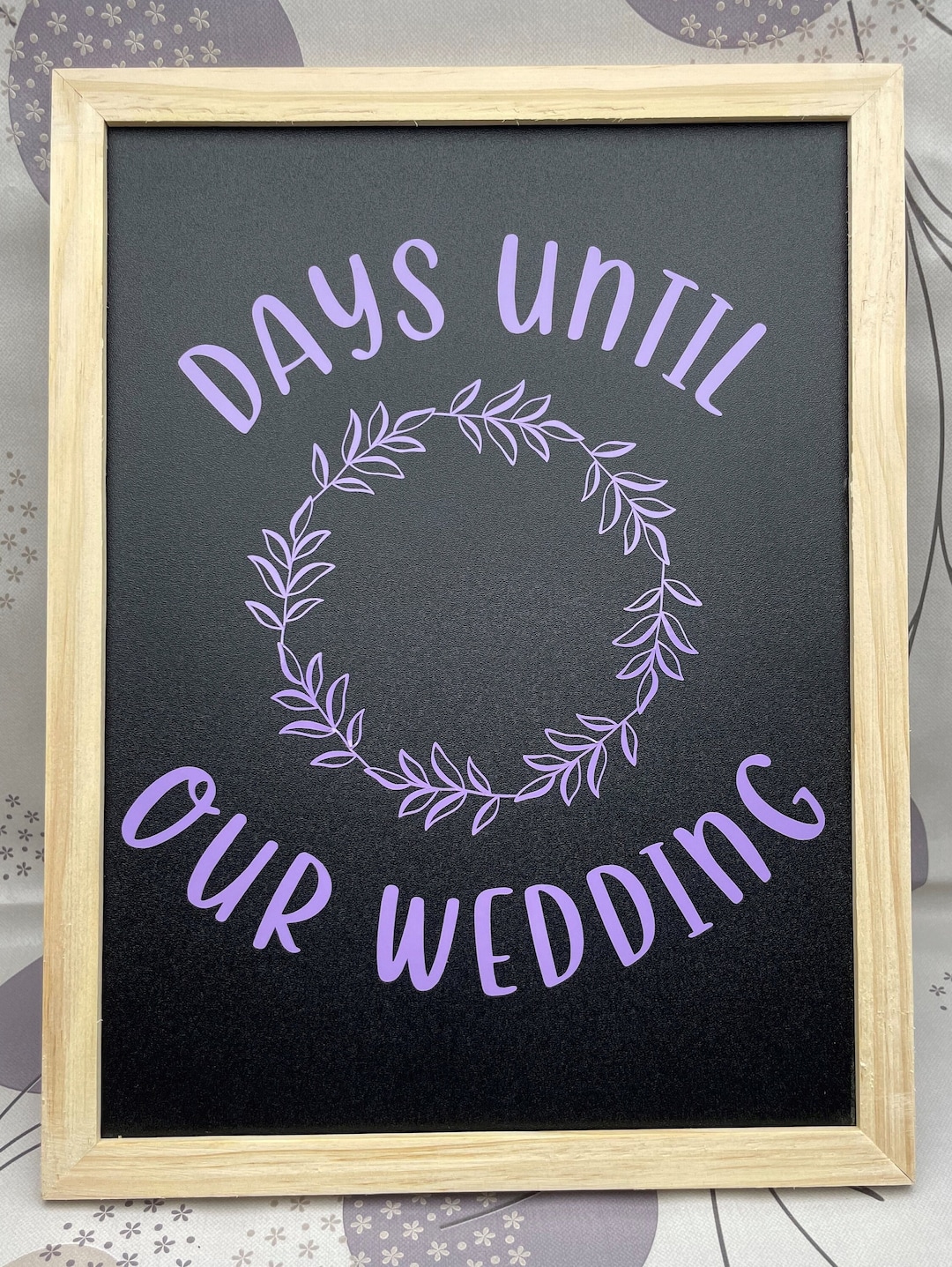 Days Until Our Wedding Countdown Chalkboard With Chalk & Sponge - Etsy UK
