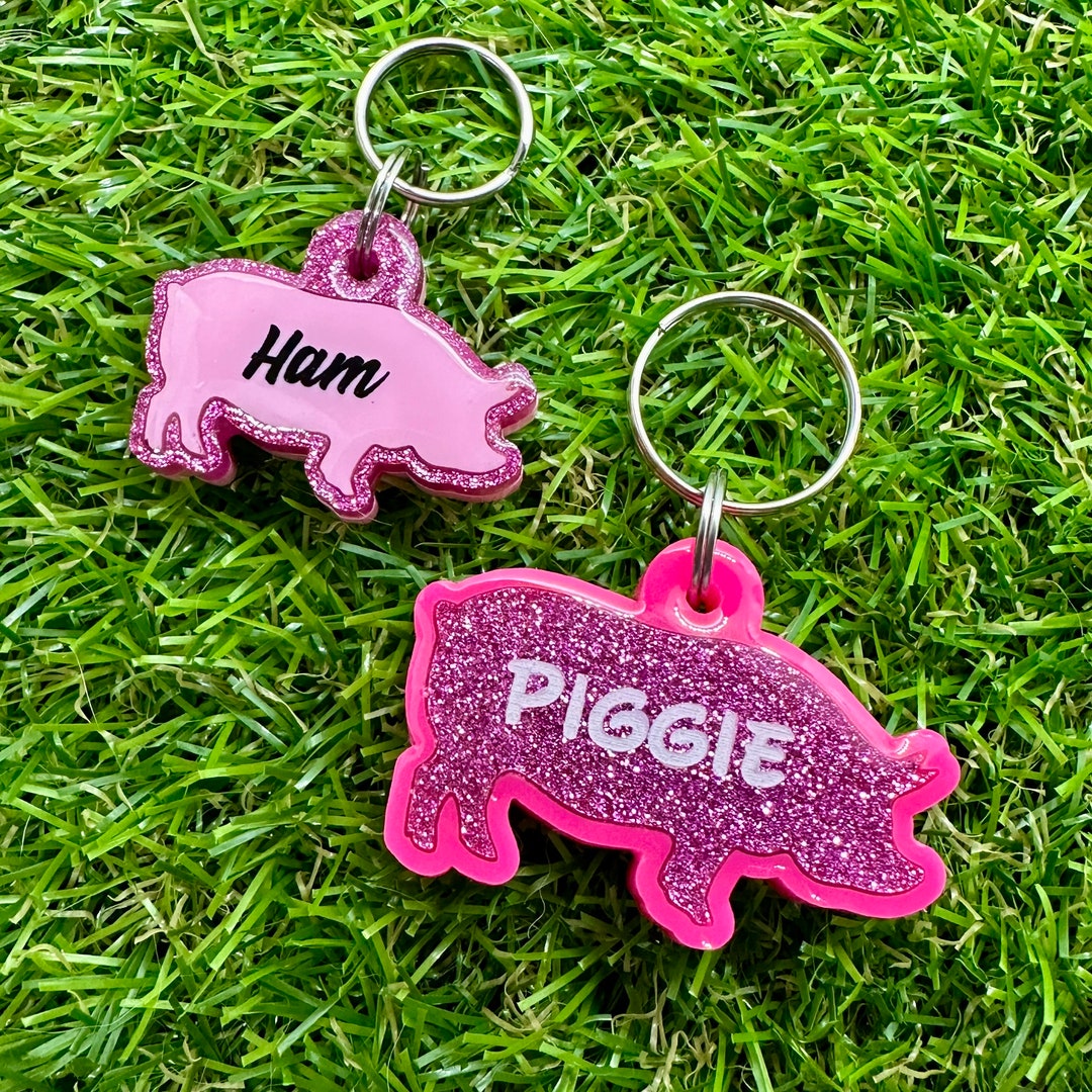 Custom Personalised Pig Pet Tag - Etsy Australia