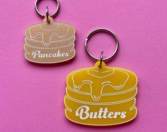 Custom Personalised Pancake Pet Tag