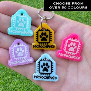 Mini etiqueta con microchip para mascotas