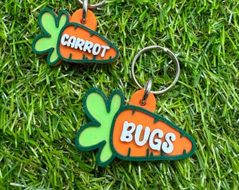 Custom Carrot Pet ID Tag