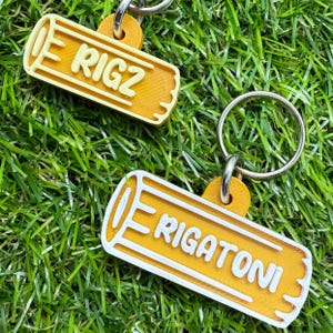 Custom Rigatoni Pasta Pet ID Tag