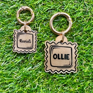 Custom Personalised Ravioli Pet Tag
