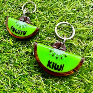 Custom Personalised Kiwi Fruit Pet Tag