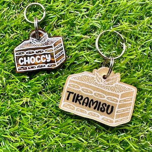 Custom Personalised Tiramisu Pet Tag