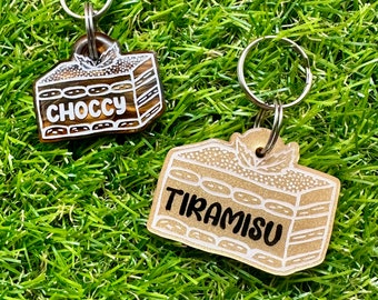 Custom Personalised Tiramisu Pet Tag