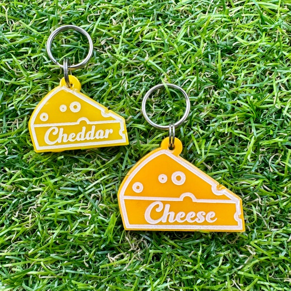 Custom Personalised Cheese Pet Tag