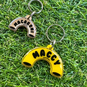 Custom Personalised Macaroni Pet Tag